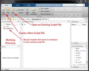 Basic MATLAB Tutorial - Creating and Opening a Script File