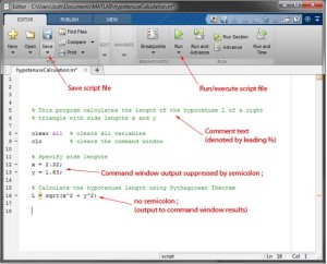 Basic Matlab Tutorial - MATLAB Script Editor